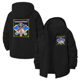 Saraswati Goddess Unisex Full-Zip Printed Waterproof Hooded Windbreaker