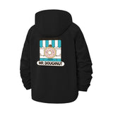 Mr. Doughnut Shop Unisex Full-Zip Printed Waterproof Hooded Windbreaker