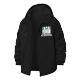 Mr. Doughnut Shop Unisex Full-Zip Printed Waterproof Hooded Windbreaker