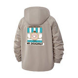 Mr. Doughnut Shop Unisex Full-Zip Printed Waterproof Hooded Windbreaker