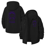 Cute Doll Graphic Unisex Full-Zip Printed Waterproof Hooded Windbreaker