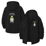 Trippy Frog Expand Your Mind Unisex Full-Zip Printed Waterproof Hooded Windbreaker
