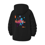 Psychedelic Action Figure Unisex Full-Zip Printed Waterproof Hooded Windbreaker
