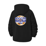 Soccer Mom Unisex Full-Zip Printed Waterproof Hooded Windbreaker