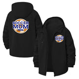 Soccer Mom Unisex Full-Zip Printed Waterproof Hooded Windbreaker