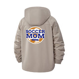 Soccer Mom Unisex Full-Zip Printed Waterproof Hooded Windbreaker