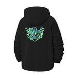 Street Logo Unisex Full-Zip Printed Waterproof Hooded Windbreaker