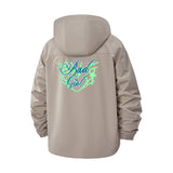 Street Logo Unisex Full-Zip Printed Waterproof Hooded Windbreaker