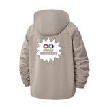 Embrace Neurodiversity Unisex Full-Zip Printed Waterproof Hooded Windbreaker