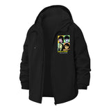 Pop Art Portraits Unisex Full-Zip Printed Waterproof Hooded Windbreaker