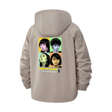 Pop Art Portraits Unisex Full-Zip Printed Waterproof Hooded Windbreaker
