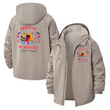 Heritage Pride Unisex Full-Zip Printed Waterproof Hooded Windbreaker