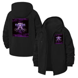 Electric Lightning Graphic Unisex Full-Zip Printed Waterproof Hooded Windbreaker