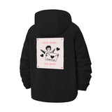 Love Sucks Cartoon Unisex Full-Zip Printed Waterproof Hooded Windbreaker