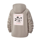 Love Sucks Cartoon Unisex Full-Zip Printed Waterproof Hooded Windbreaker