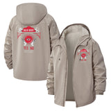 Ouija Board Eye Unisex Full-Zip Printed Waterproof Hooded Windbreaker