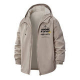 Motivational Unidos x La Vida Unisex Full-Zip Printed Waterproof Hooded Windbreaker