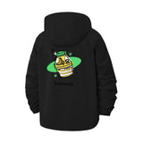 Banana Milk Unisex Full-Zip Printed Waterproof Hooded Windbreaker