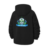 Sugar Skull Unisex Full-Zip Printed Waterproof Hooded Windbreaker