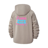 Come Out Proudly Unisex Full-Zip Printed Waterproof Hooded Windbreaker