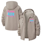 Come Out Proudly Unisex Full-Zip Printed Waterproof Hooded Windbreaker