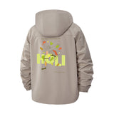 Festival Celebration Unisex Full-Zip Printed Waterproof Hooded Windbreaker