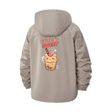 Cute Sweet Dessert Unisex Full-Zip Printed Waterproof Hooded Windbreaker