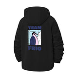 Penguin Team Frio Unisex Full-Zip Printed Waterproof Hooded Windbreaker