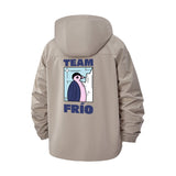Penguin Team Frio Unisex Full-Zip Printed Waterproof Hooded Windbreaker