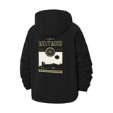 Western Desert Wheel Unisex Full-Zip Printed Waterproof Hooded Windbreaker