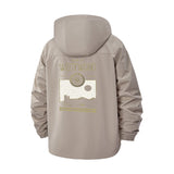 Western Desert Wheel Unisex Full-Zip Printed Waterproof Hooded Windbreaker