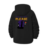 Funny Goth Creature Unisex Full-Zip Printed Waterproof Hooded Windbreaker