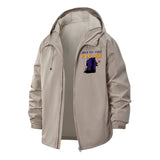 Funny Goth Creature Unisex Full-Zip Printed Waterproof Hooded Windbreaker