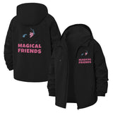 Magical Friends Unisex Full-Zip Printed Waterproof Hooded Windbreaker