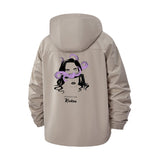 Octopus Mask Unisex Full-Zip Printed Waterproof Hooded Windbreaker