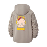 Cartoon Punk Unisex Full-Zip Printed Waterproof Hooded Windbreaker