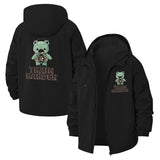 Motivational Bear Unisex Full-Zip Printed Waterproof Hooded Windbreaker