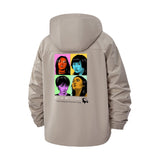 Pop Art Portraits Unisex Full-Zip Printed Waterproof Hooded Windbreaker