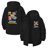 Peace and Equality Unisex Full-Zip Printed Waterproof Hooded Windbreaker