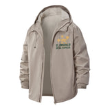 Family Board Game Unisex Full-Zip Printed Waterproof Hooded Windbreaker