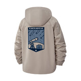 Astronomy Telescope Unisex Full-Zip Printed Waterproof Hooded Windbreaker