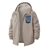 Astronomy Telescope Unisex Full-Zip Printed Waterproof Hooded Windbreaker