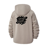 Planet Space Graphic Unisex Full-Zip Printed Waterproof Hooded Windbreaker