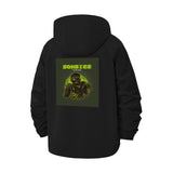 Zombie Horror Unisex Full-Zip Printed Waterproof Hooded Windbreaker