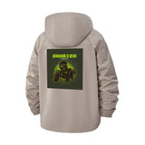Zombie Horror Unisex Full-Zip Printed Waterproof Hooded Windbreaker