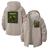 Zombie Horror Unisex Full-Zip Printed Waterproof Hooded Windbreaker