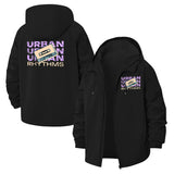 Urban Rhythms Cassette Unisex Full-Zip Printed Waterproof Hooded Windbreaker