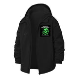 Skull and Snake Unisex Full-Zip Printed Waterproof Hooded Windbreaker
