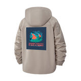 Empowerment Message Unisex Full-Zip Printed Waterproof Hooded Windbreaker