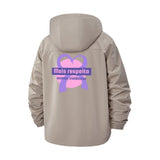 Awareness Ribbon Unisex Full-Zip Printed Waterproof Hooded Windbreaker